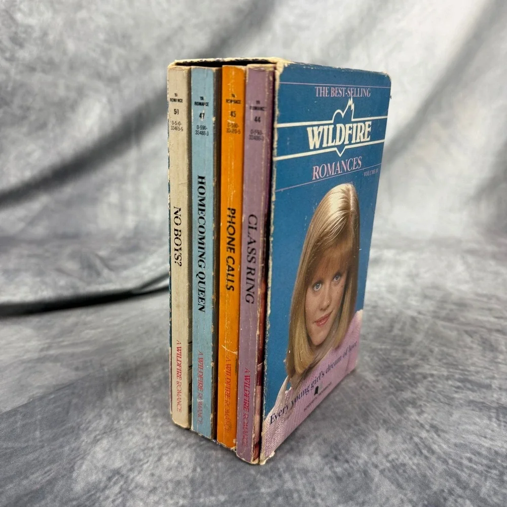 Vintage Wildfire Romances Vol IV Box Set Scholastic YA Book 1983 4 Paperback Lot